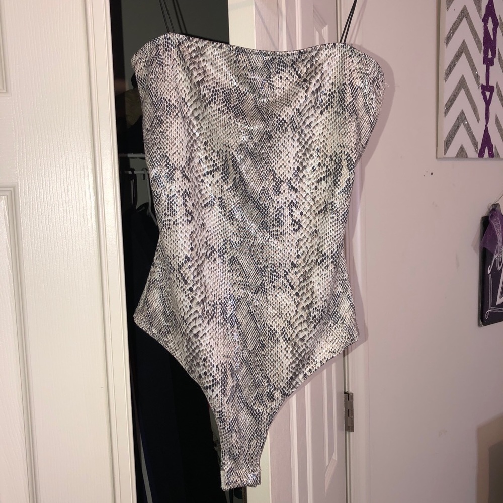 Windsor snake print bodysuit